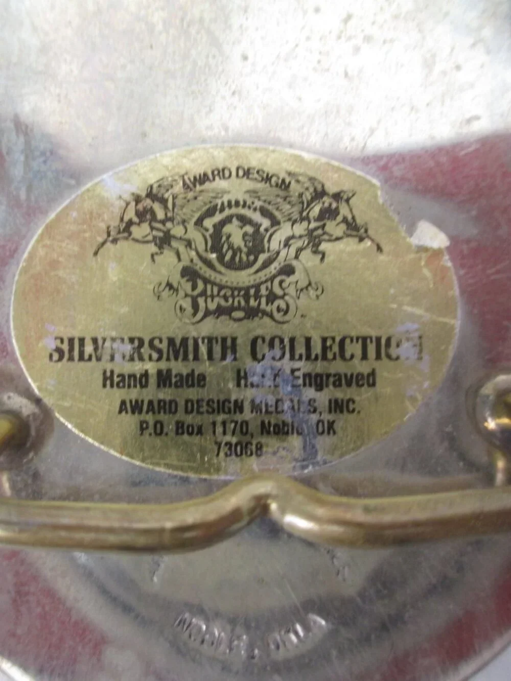 ADM Arkanasas Award Design Metals Silversmith Collection Hand Engraved Vintage